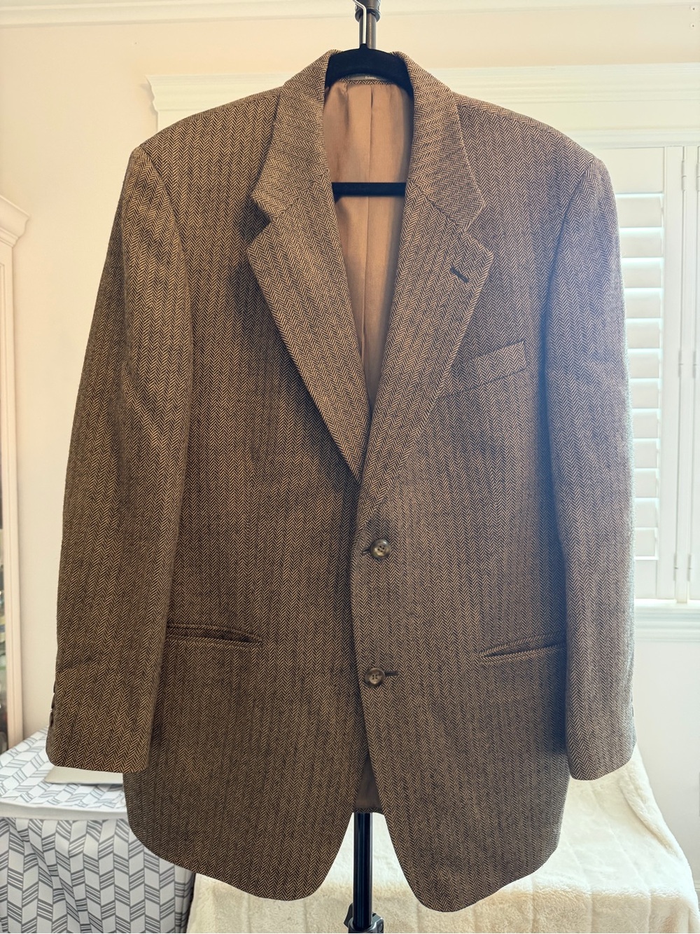 Pierre Cardin Tan/Brown Herringbone Sport Coat